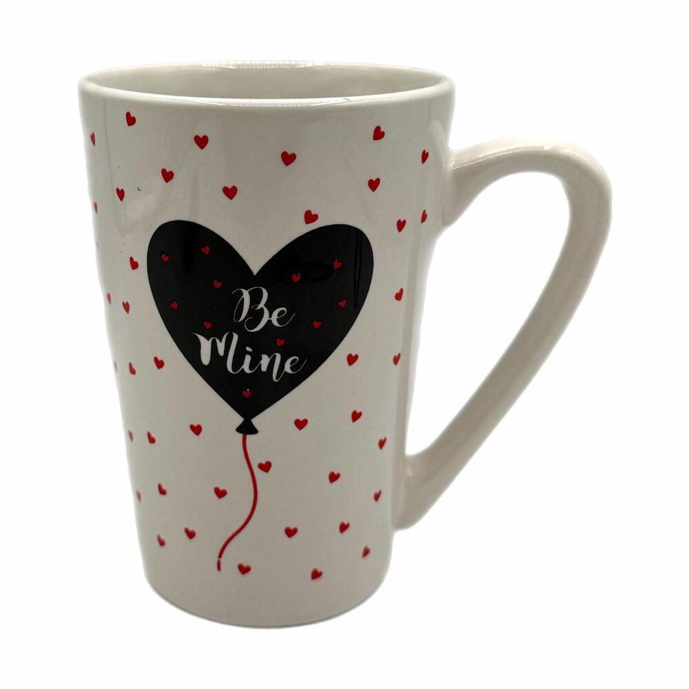 Dan Dee Be Mine Heart Balloon Tall Coffee Mug – Valentine’s Day – Gift